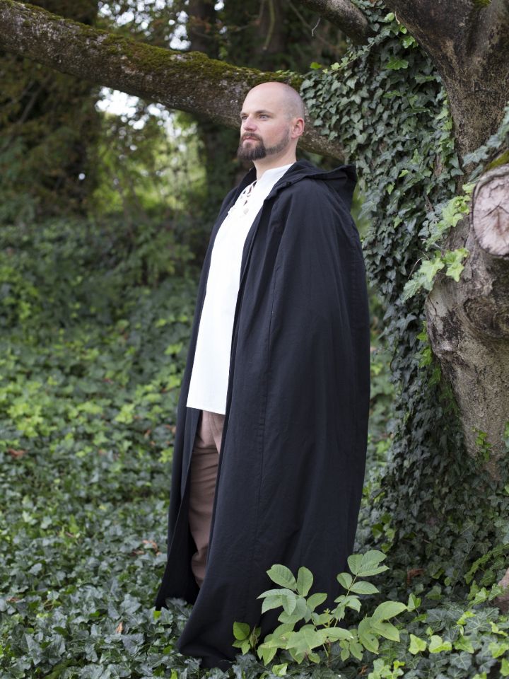 Black cotton cape 3