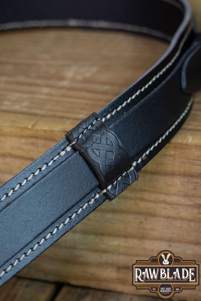 Leather belt Jenan black 3