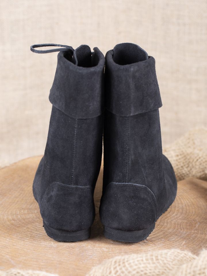 Lace-up boots with cuff black 3