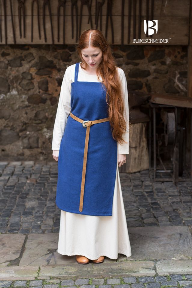 Viking dress Frida - blue L 3