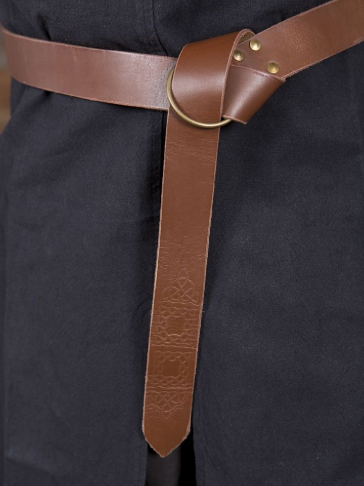 Ring belt with brown embossing 190 cm 3