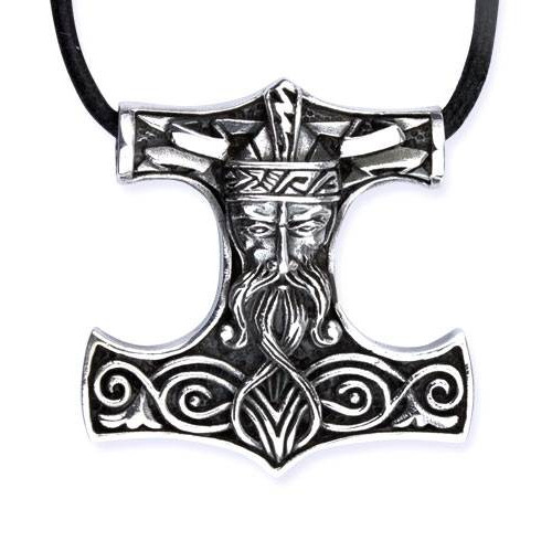 Thor's hammer with Thor's head 3