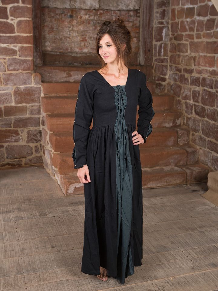 Medieval dress black-grey M 3