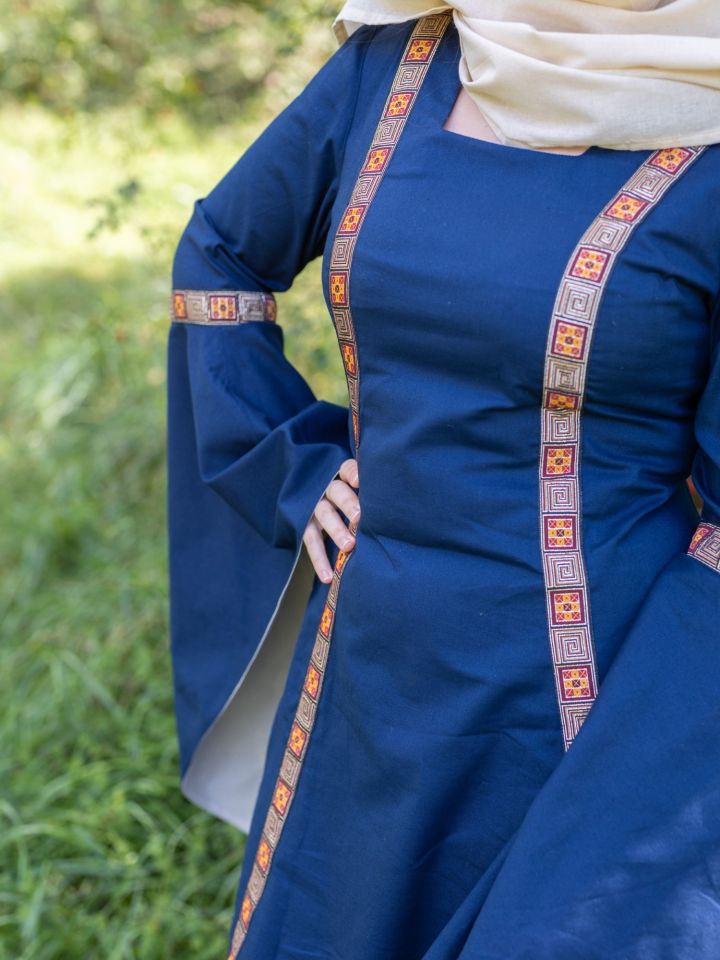 Medieval dress Rahel in blue XL 3