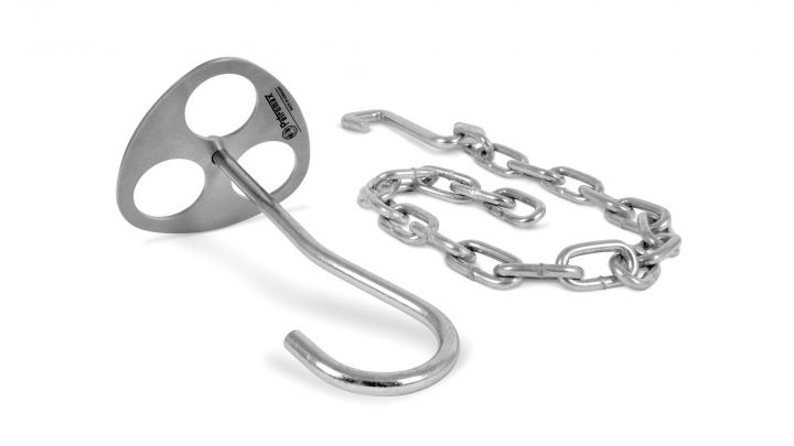 Tripod ring with chain and hook 3