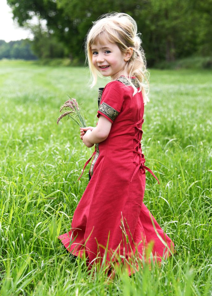 Children's dress Eleanor red 3