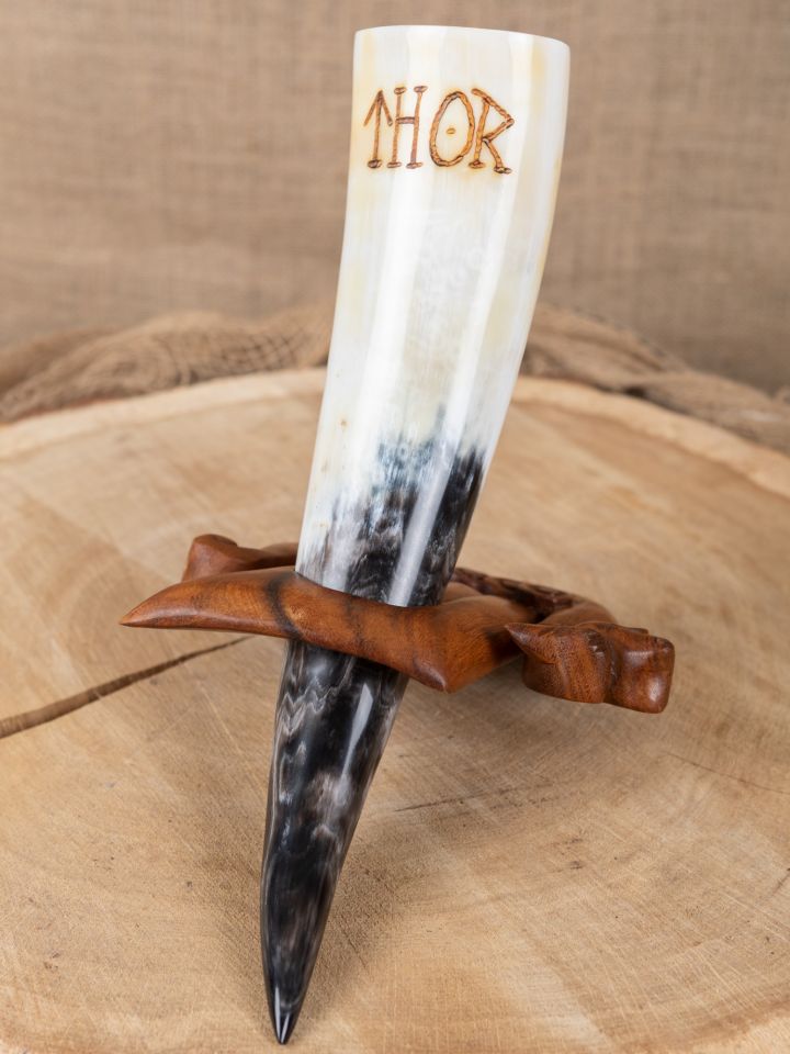 Drinking horn stand "Viking ship" 3