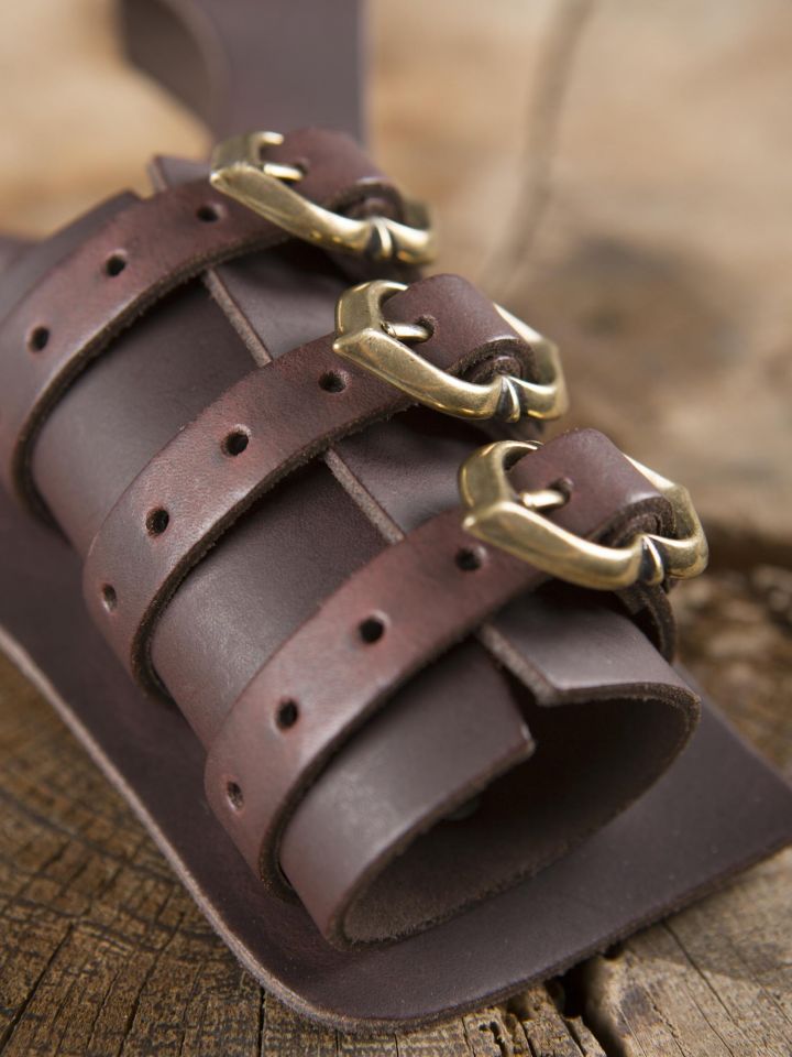 Sword holder with 3 buckles brown 3