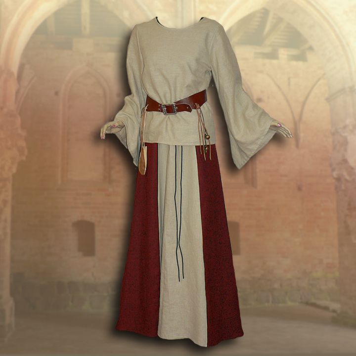 2-piece robe Isabella red 3