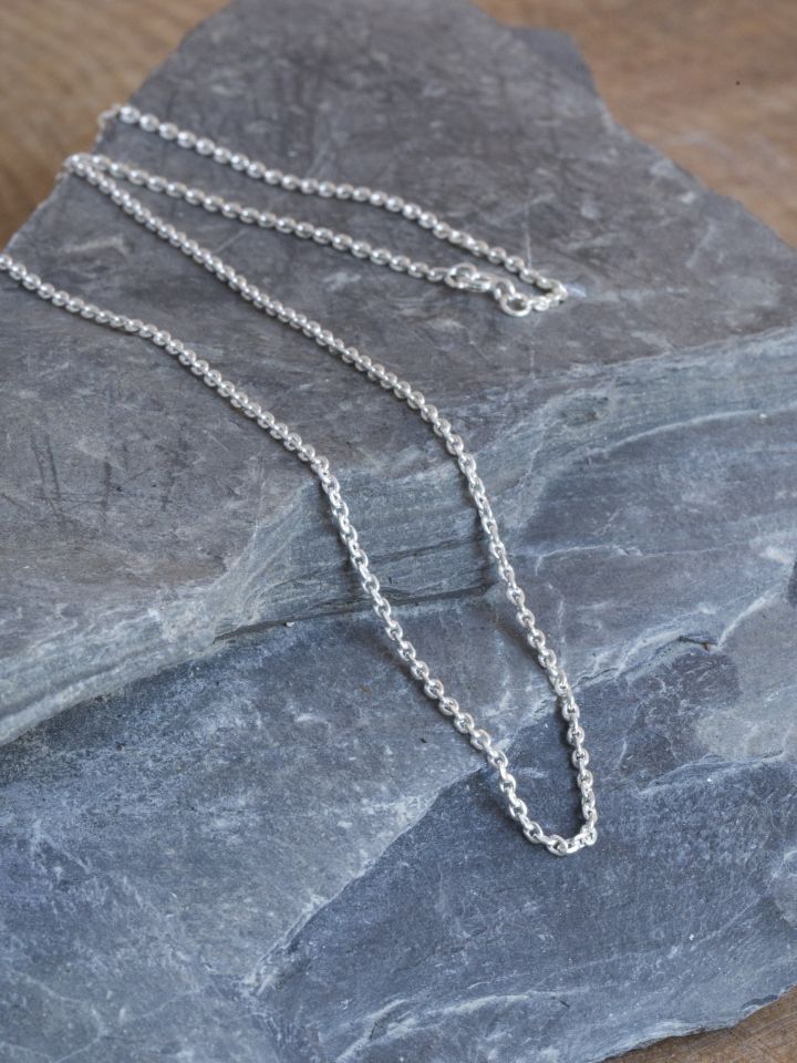 Delicate silver chain 50 cm 3