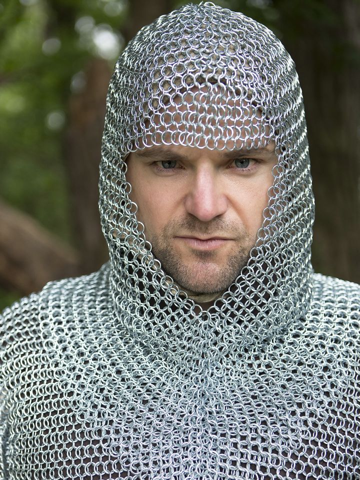 Chain mail with hood L 3