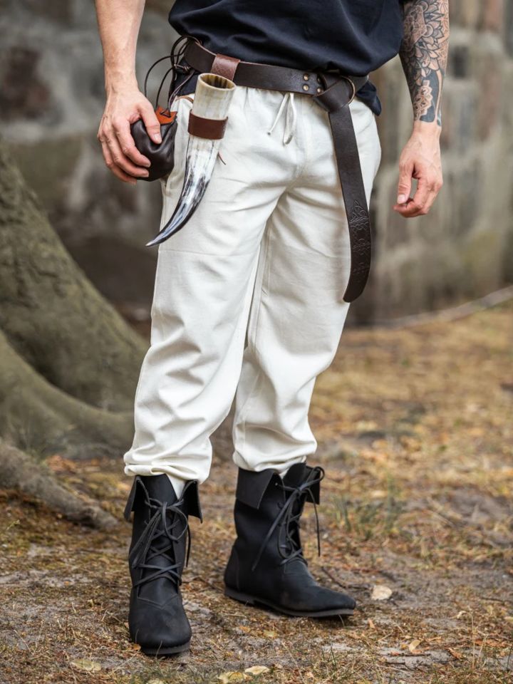 Medieval trousers natural color M 3