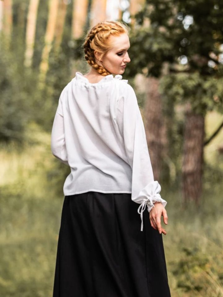 Blouse with lacing white 3