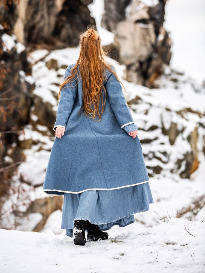 Viking Birka coat Skadi dove blue M 3