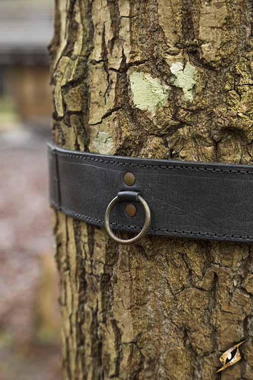 Belt with retaining rings black 4