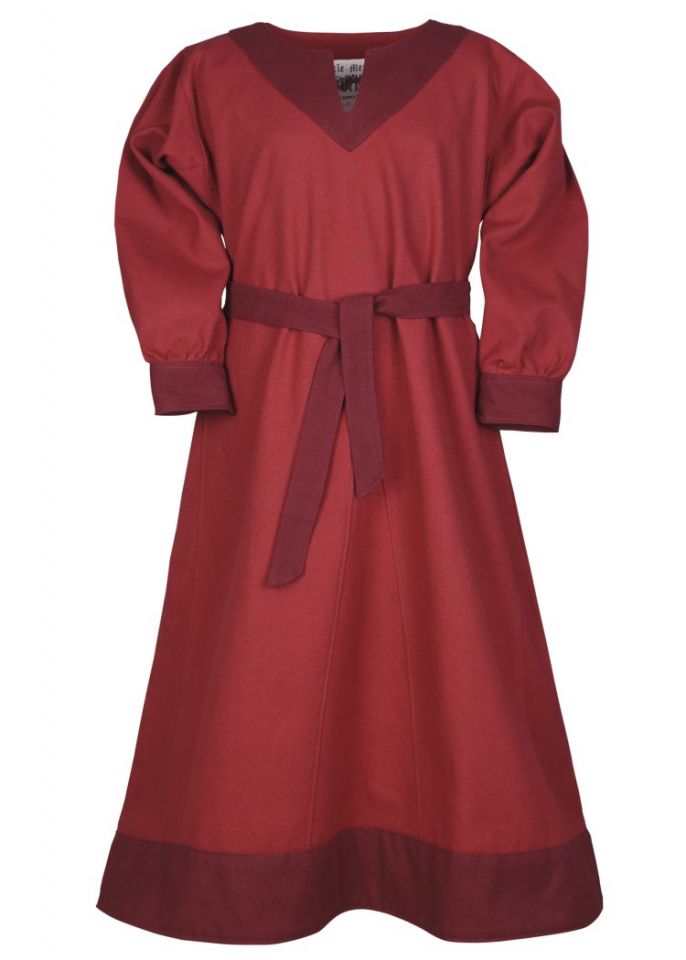 Viking dress for children red/wine red 164 4