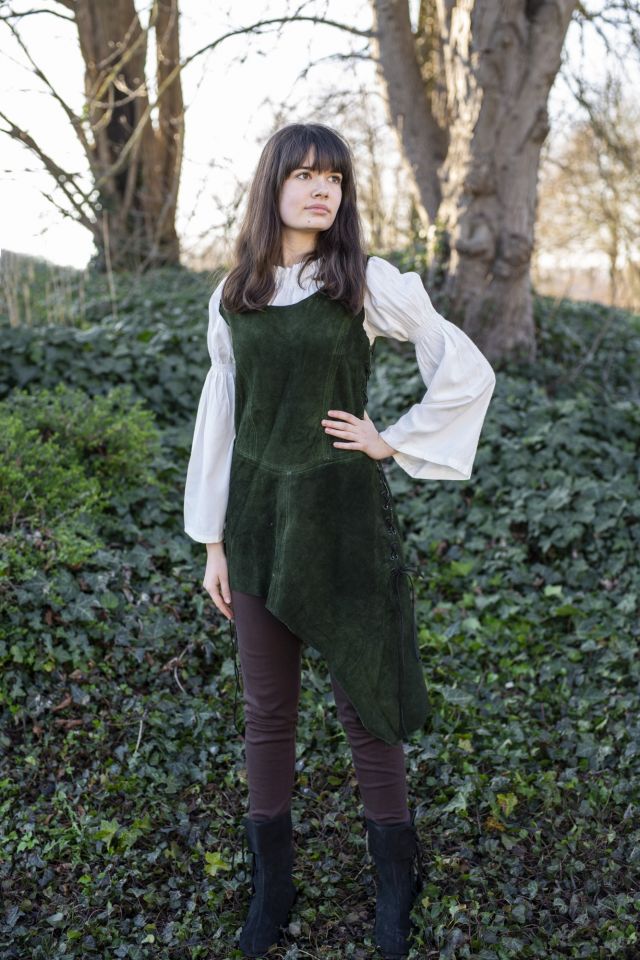 Green suede tunic 4