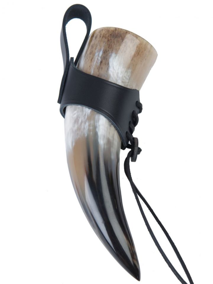 Drinking horn holder for lacing small | brown 4