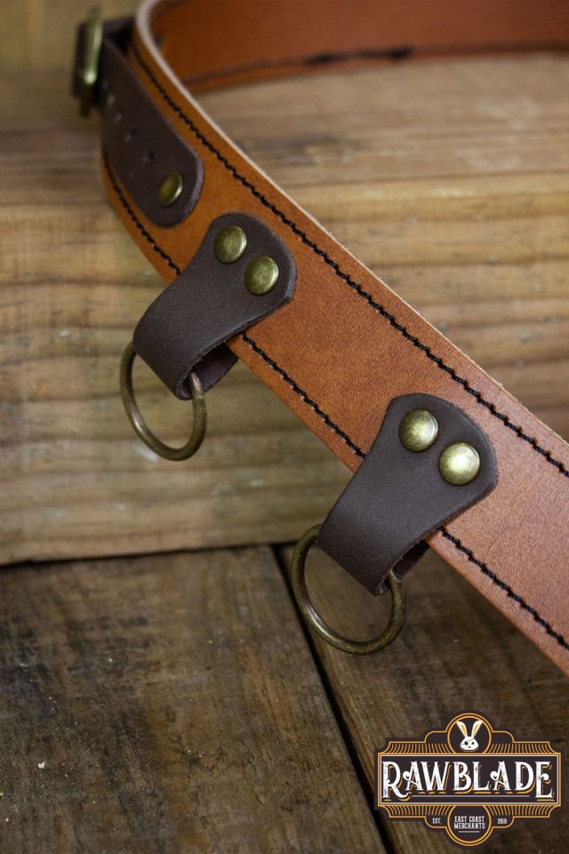 Leather belt Jenan brown 4