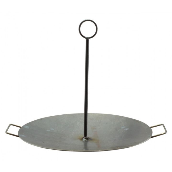 Iron griddle hanging pan 4