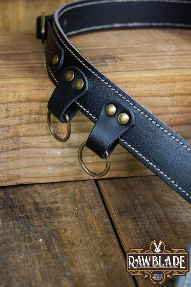 Leather belt Jenan black 4