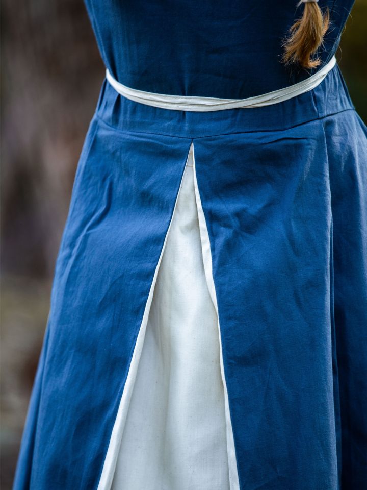 Medieval dress Larina blue-nature L 4