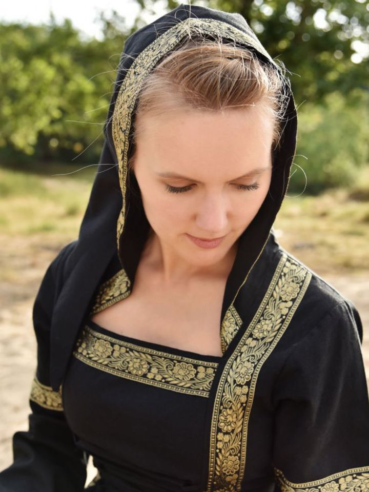 Medieval dress Eleanor black S 4