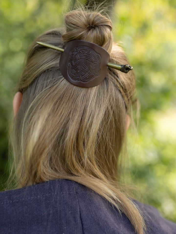 Viking hair clip Oseberg brown 4