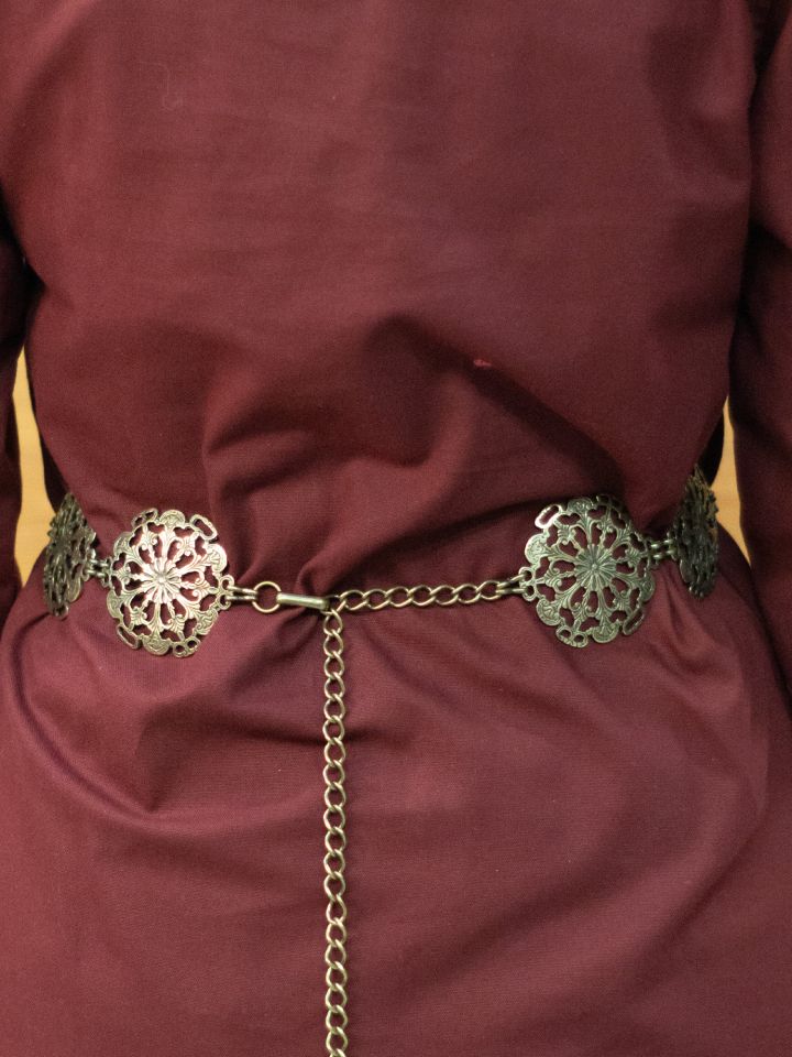 Chain belt with floral pattern 4