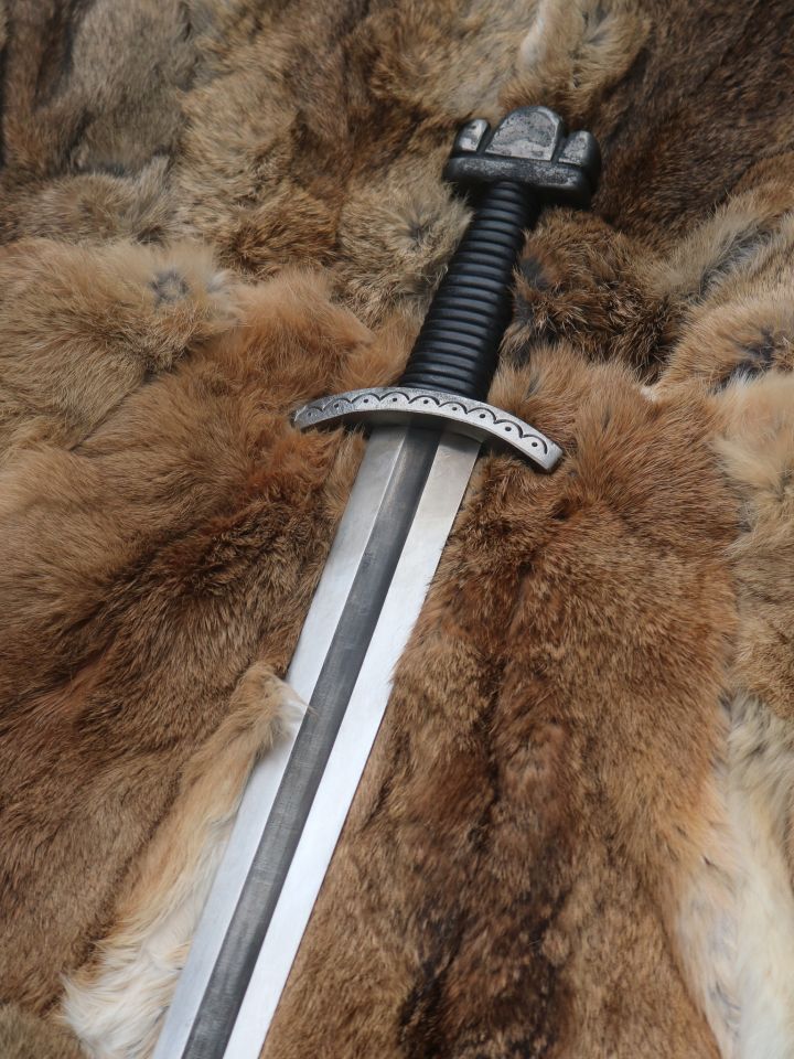 Viking sword with cloud pommel black SK-A 4