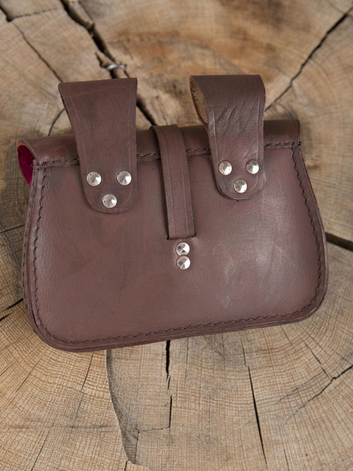 Brown leather belt bag 4