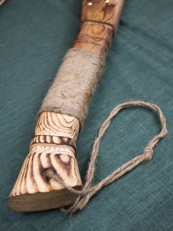 Viking axe Thor's hammer with carvings 4