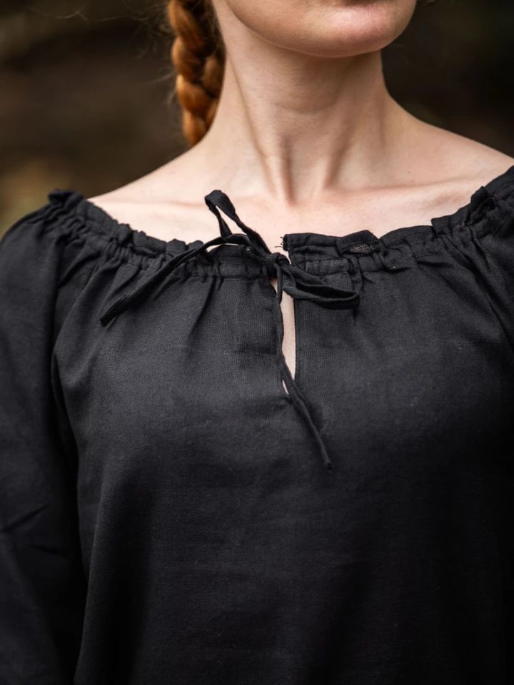 Blouse with lacing black 4