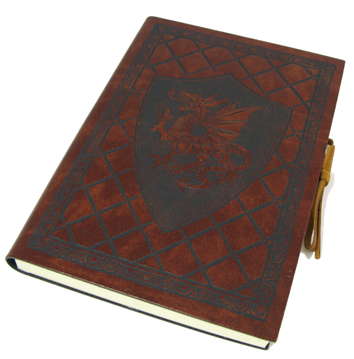 Writing book "ScuDrago" in leather cover 4