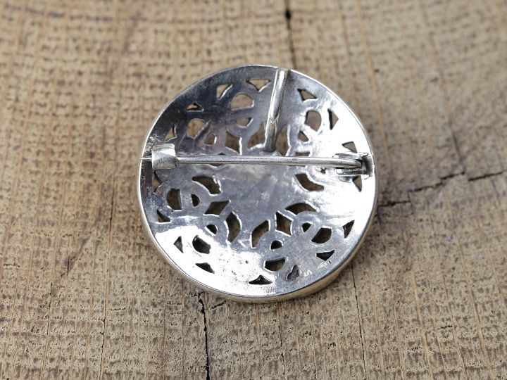 Disc brooch - silver or bronze 4