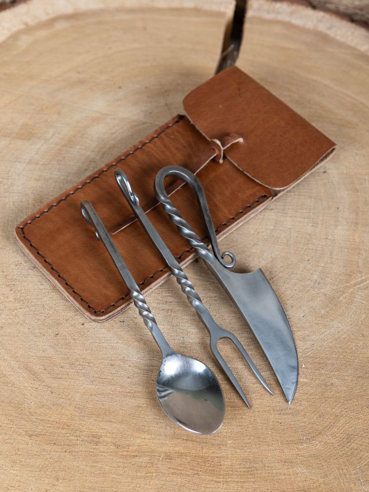 Carter's cutlery made of stainless steel with leather pouch 4