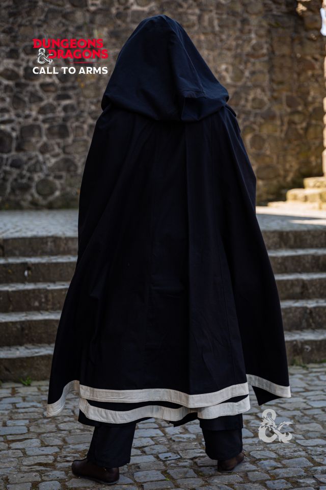 D&D Mage cloak black-nature 5