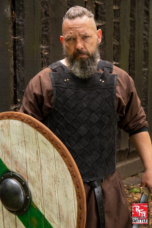 Viking leather armor black 5