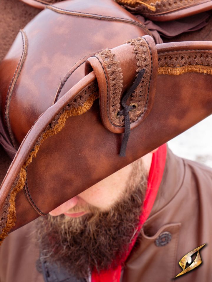 Tricorn hat brown 5