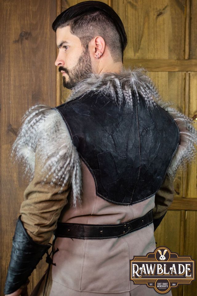 Leather jerkin owl for men 5