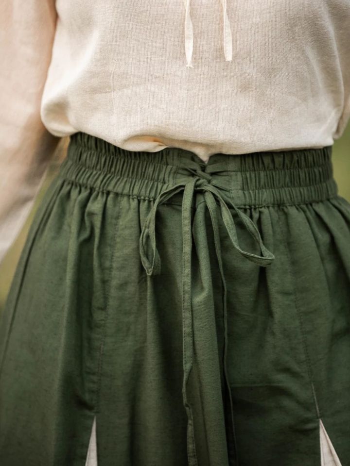 Medieval skirt Isabella green-natural S/M 5