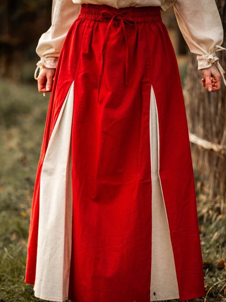 Medieval skirt Isabella red-nature 5