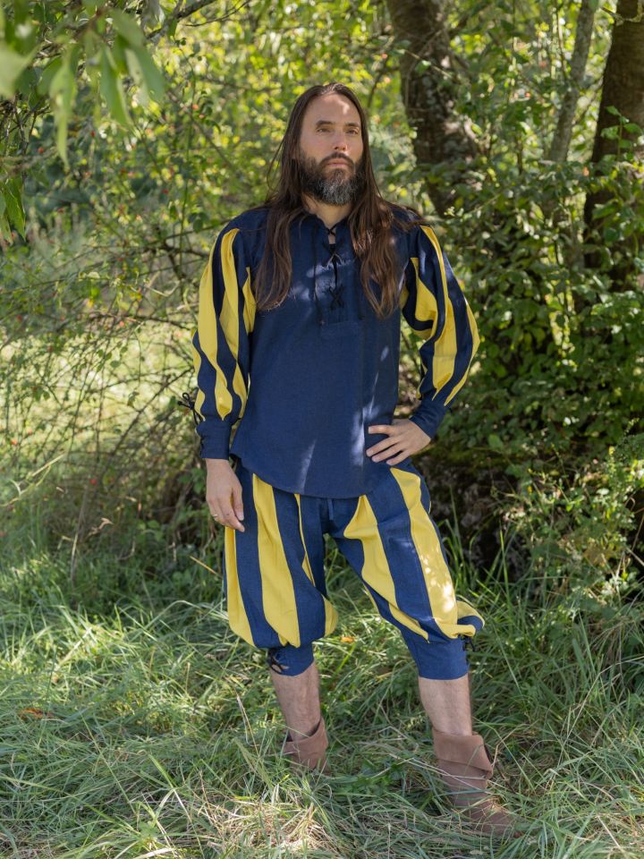 Landsknecht trousers Morold blue-yellow 5