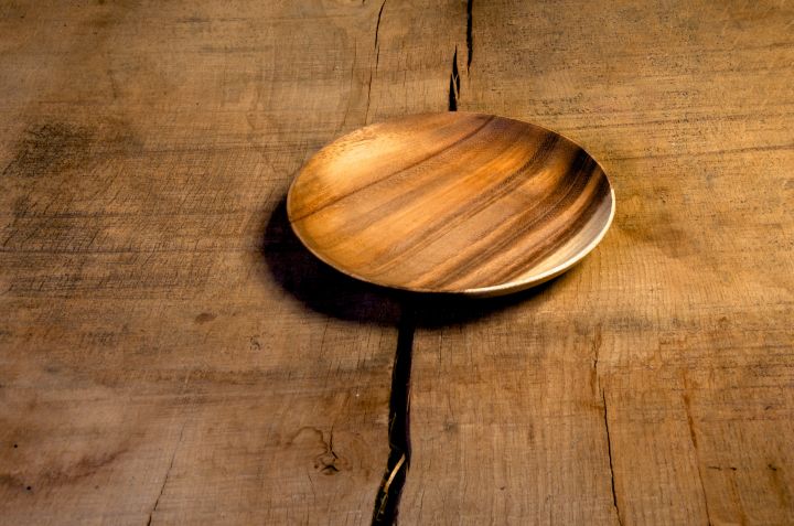 Wooden plate set 4 pieces 6