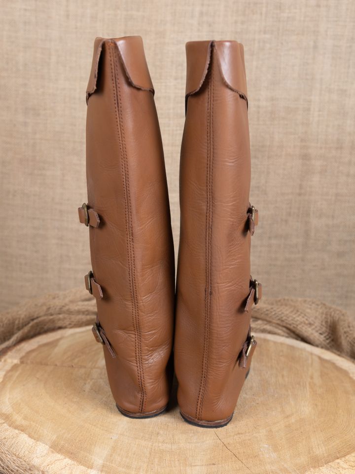 Medieval top boots brown with rubber sole 43 7