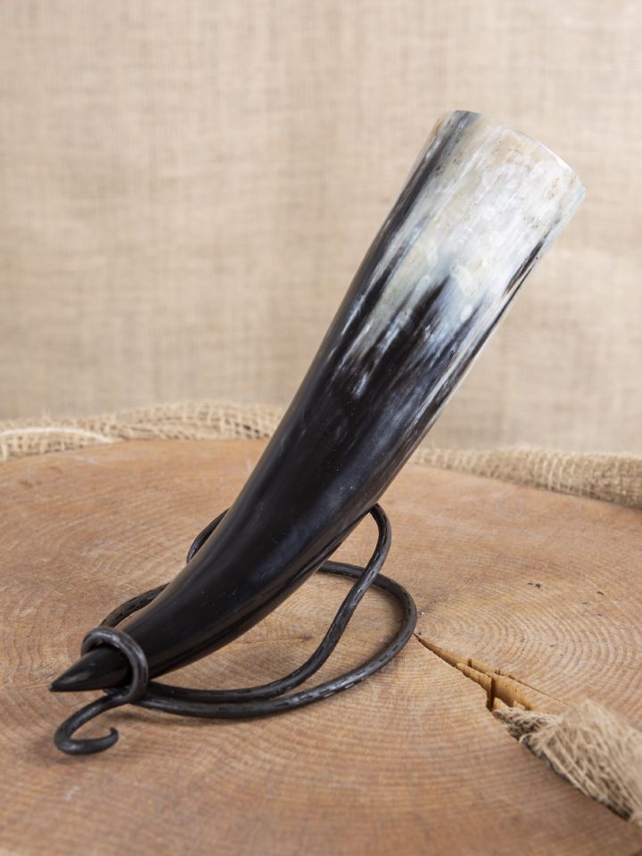 forged drinking horn stand large 8