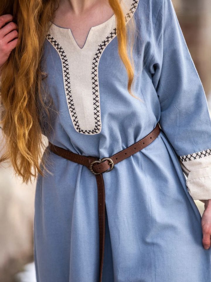 Viking dress Freya dove blue S 8