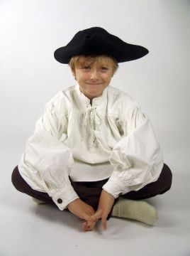 Tricorn hat for children black