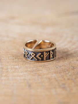 Bronze runic ring small