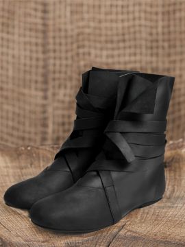 Viking boots with rubber sole black